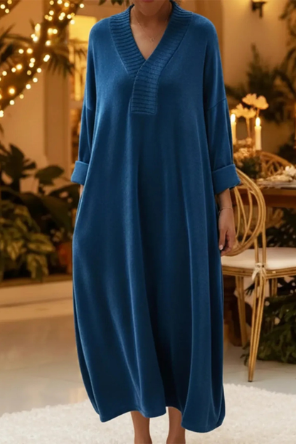 Vivien™ | Relaxed V-neck Dress