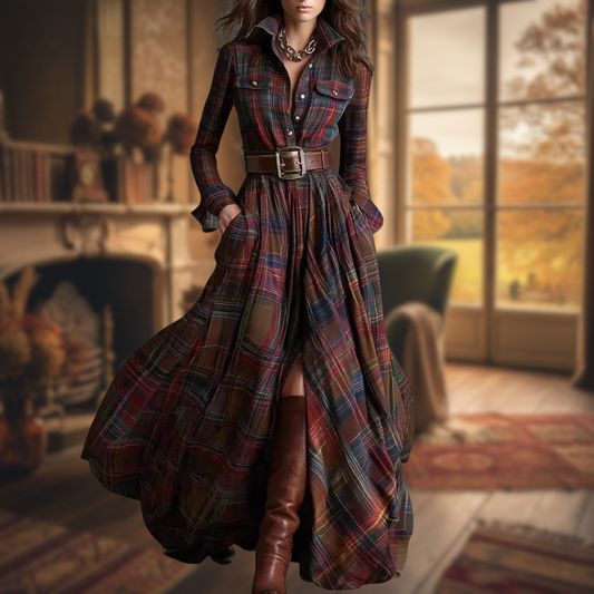 Ivana™ | Plaid Maxi Dress