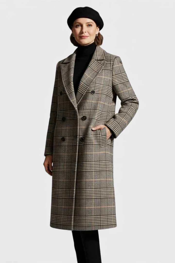 Kayla™ | Classic Cheque Coat