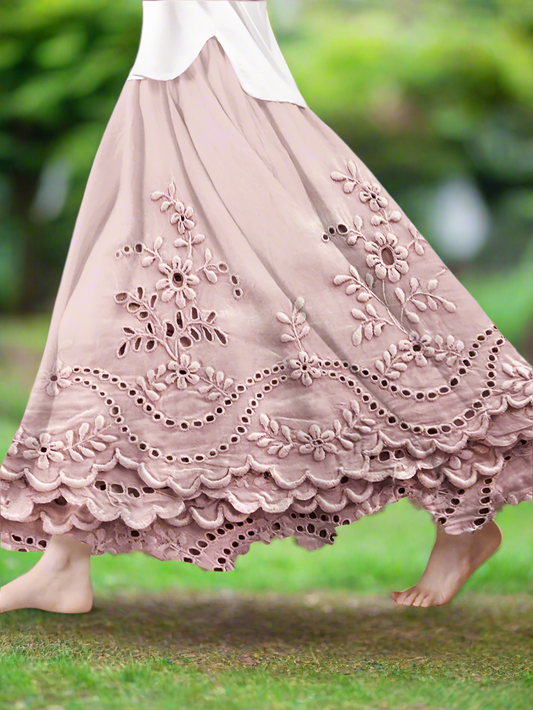 Aveline™ | Flowy Linen Skirt