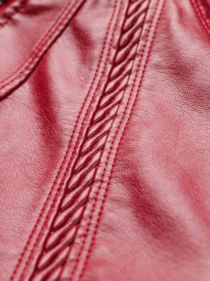 Jorisa™ | Everyday Zippered Leather Jacket