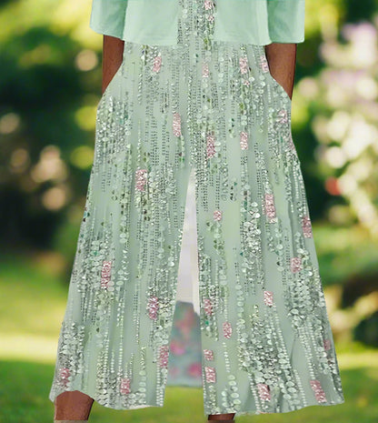 Jaleira™ | Stylish Green Jumpsuit with Jacket