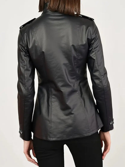 Xylora™ | Elegant Leather Jacket