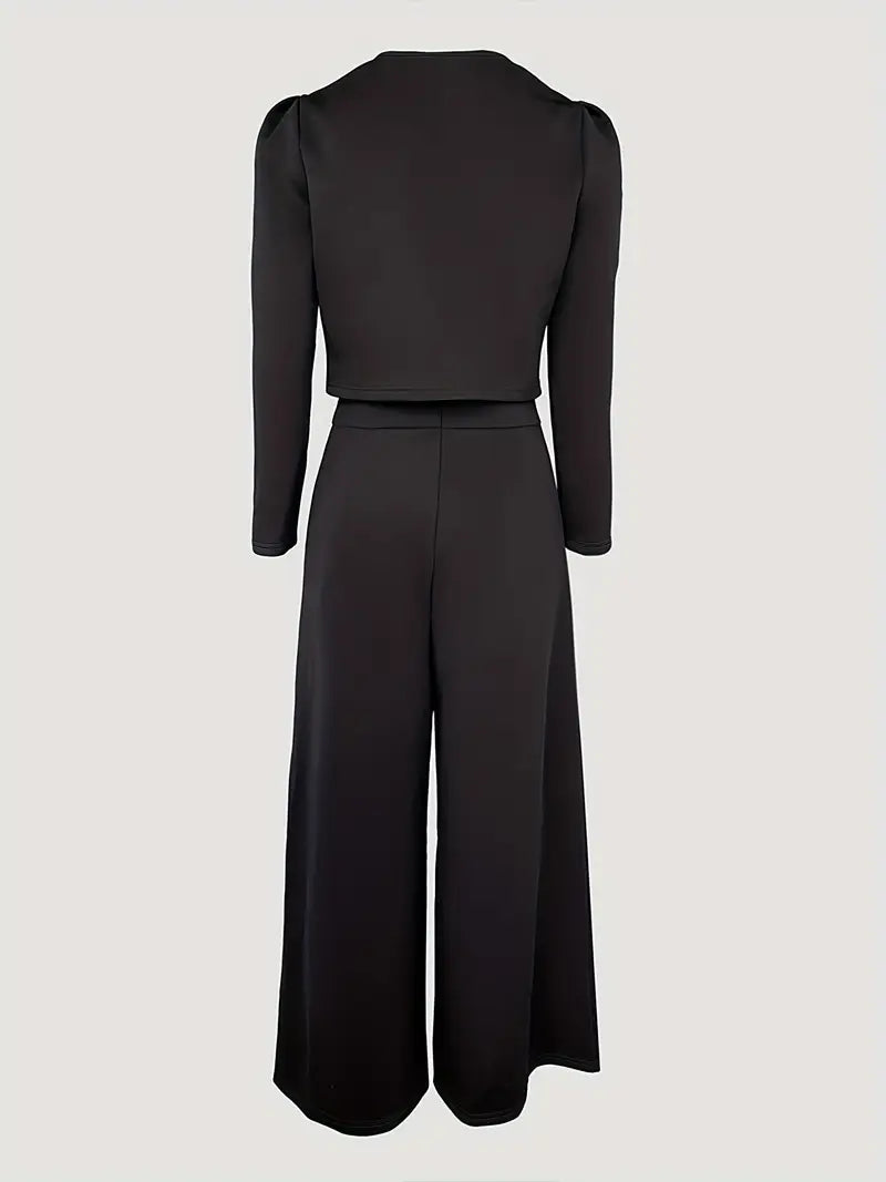Perrin™ | Off-Shoulder Tie-Waist Jumpsuit