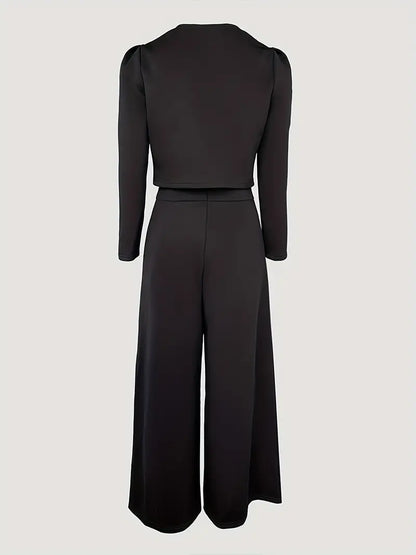 Perrin™ | Off-Shoulder Tie-Waist Jumpsuit