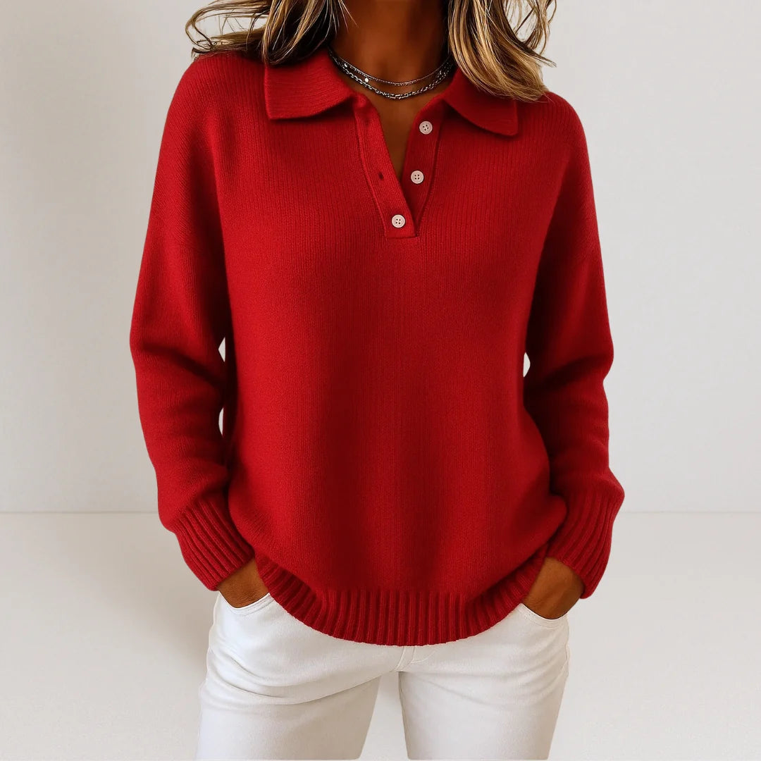 Belamy™ | Soft Knitted Sweater with Collar