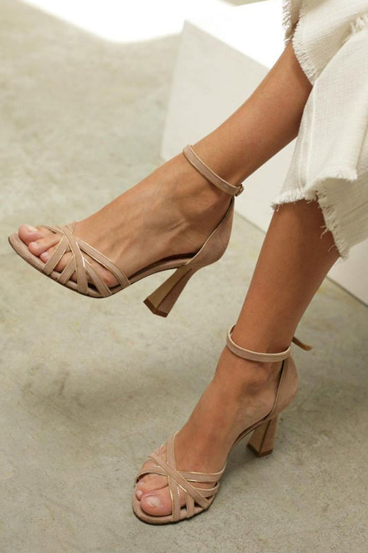 Brisel™ | Patch Nude Round Sandals