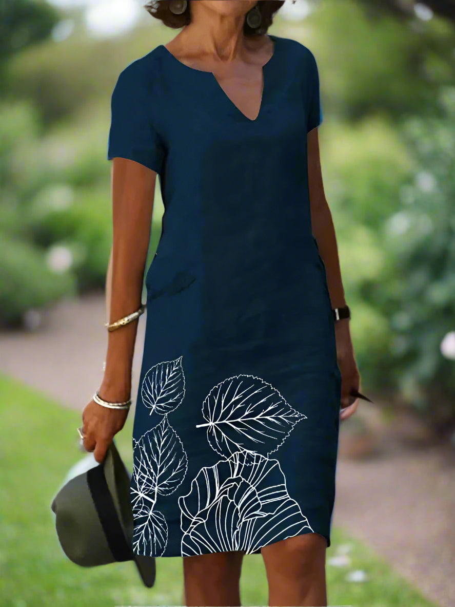 Ellen™ | Graceful V-Line Dress