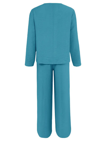 Fidelia™ | Casual Wide-Leg Pantsuit
