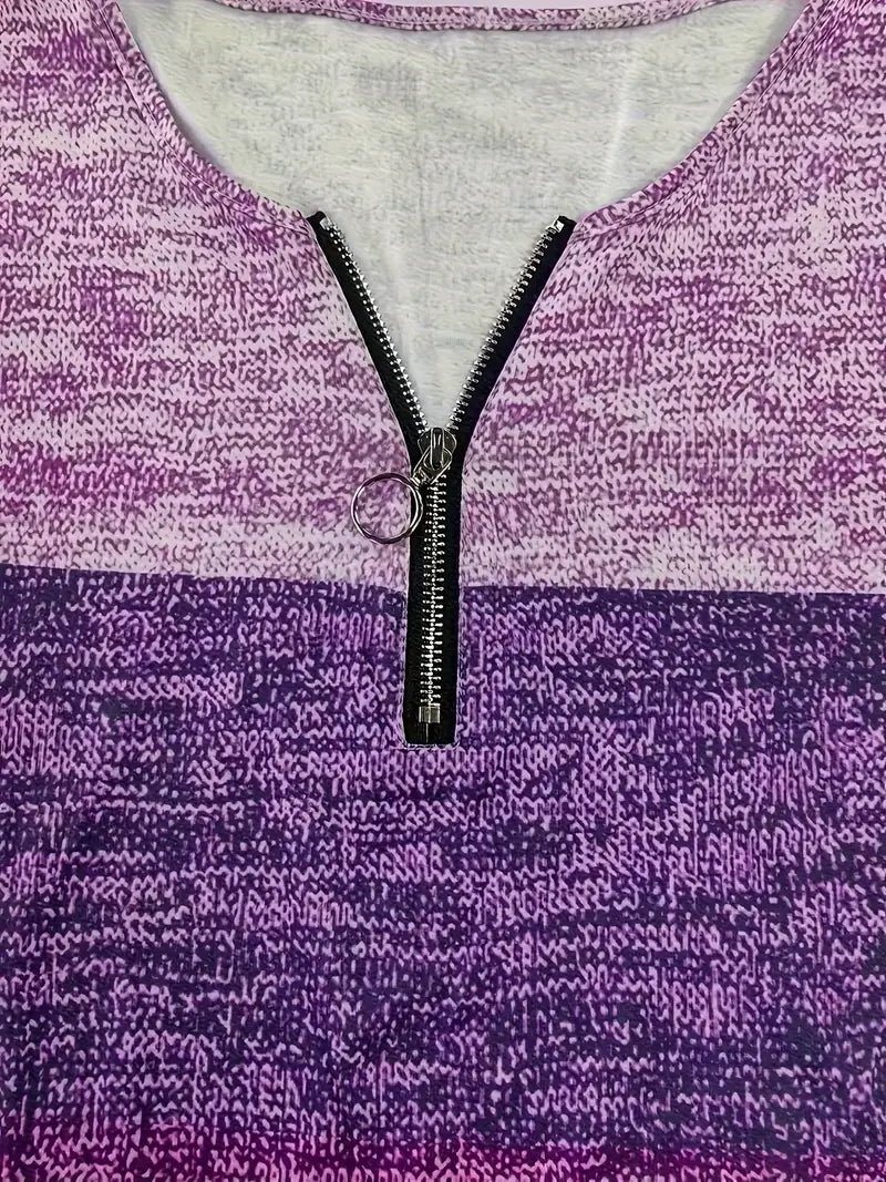 Quinley™ | V-Neck Zipper T-Shirt