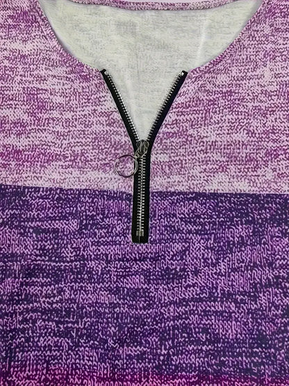 Quinley™ | V-Neck Zipper T-Shirt