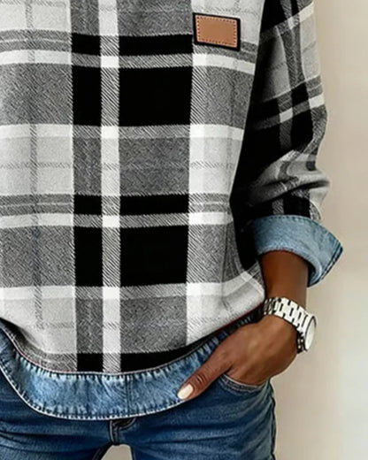 Susan™ | Denim Crew-neck Sweater