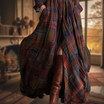 Ivana™ | Plaid Maxi Dress