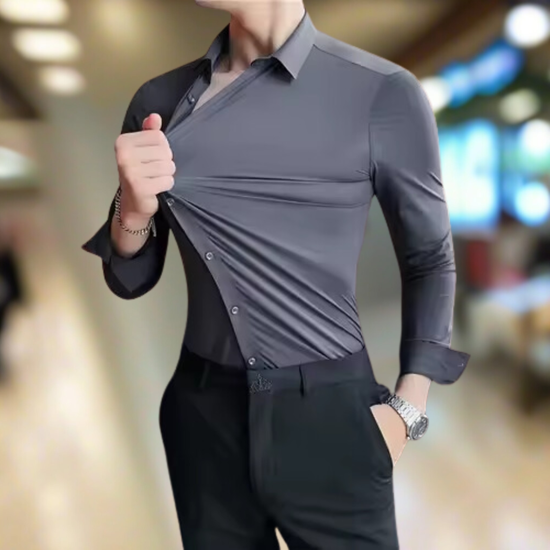 MaxFit™ | Plus-maat shirt met lange mouwen