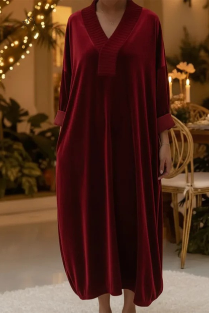 Vivien™ | Relaxed V-neck Dress