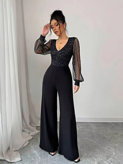 Fresia™ | Elegant V-Neck Jumpsuit