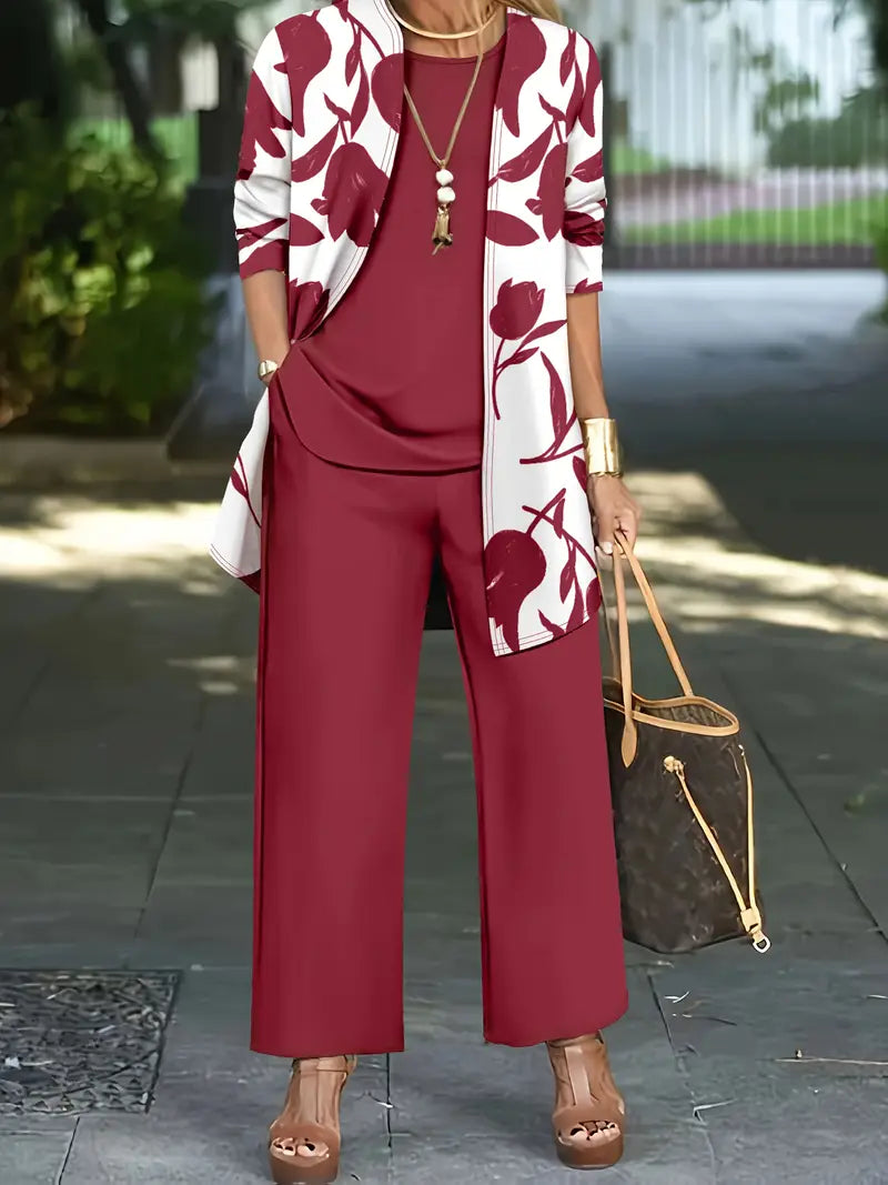 Delilah™ | Versatile Print and Solid Casual Set