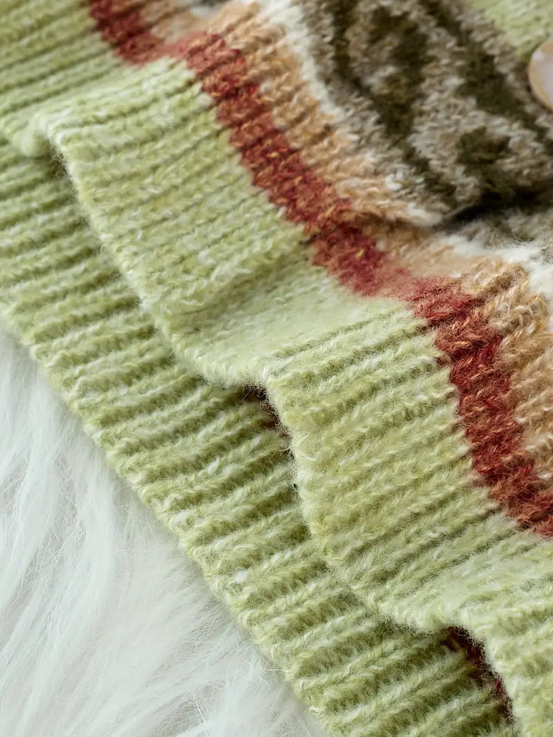 Heloria™ | Boho Chic Patterned Cardigan