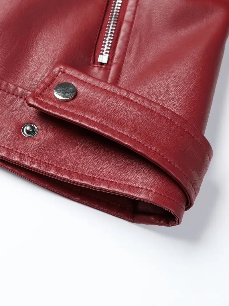 Zerina™ |  Leather Biker Jacket