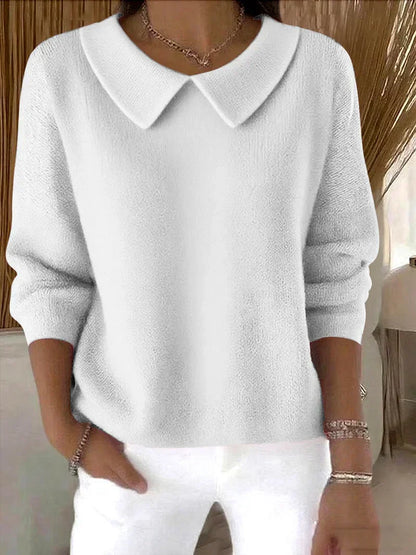 Danika™ | Soft Collar Knit Sweater