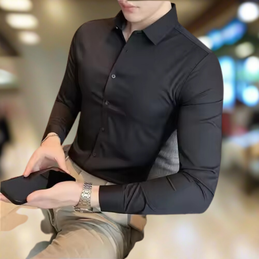 MaxFit™ | Plus-maat shirt met lange mouwen