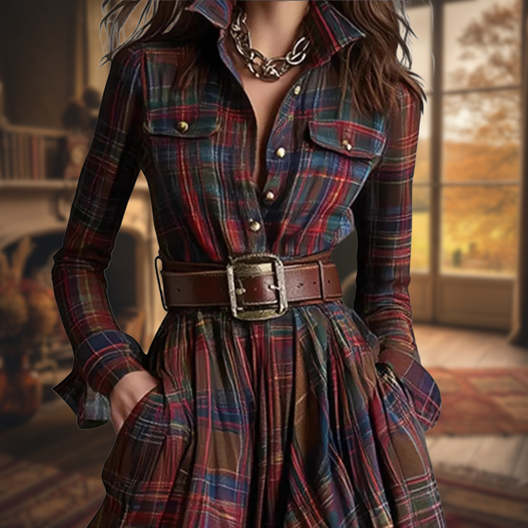 Ivana™ | Plaid Maxi Dress