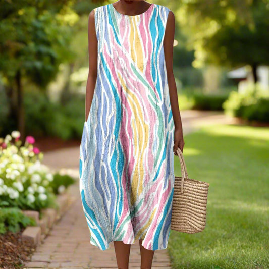 Solavie™ | Breezy Midi Dress