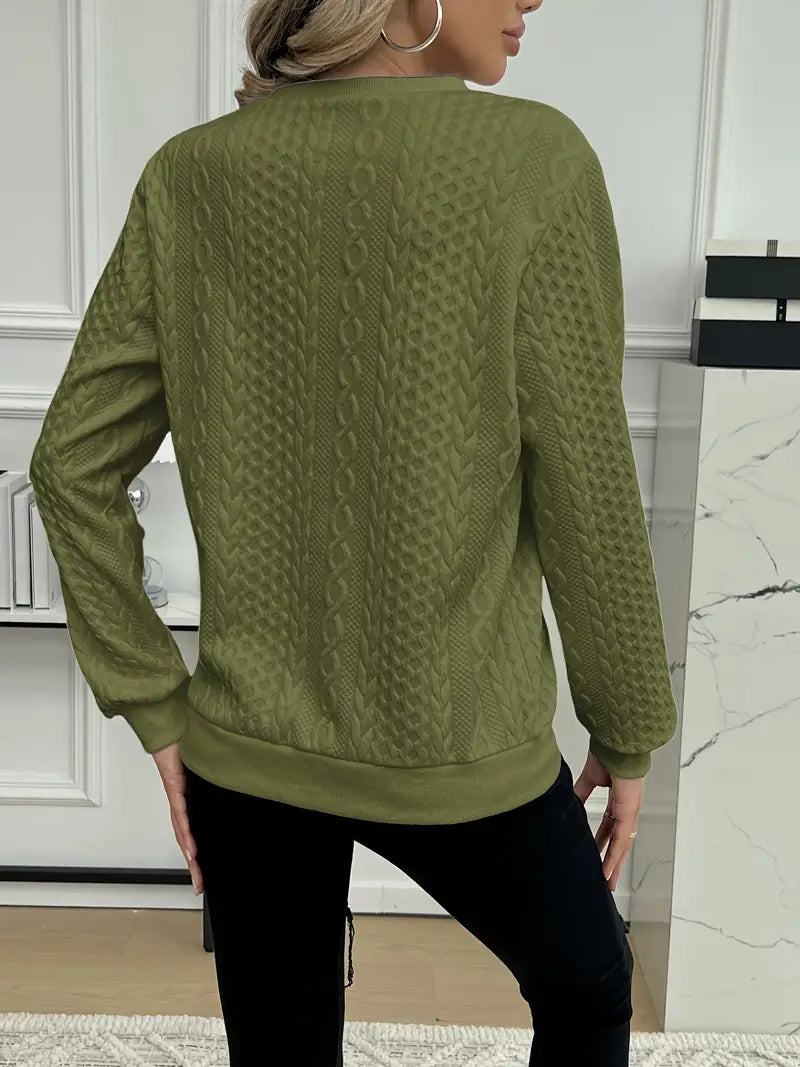 Thalira™ | Elegant Zipper Sweater