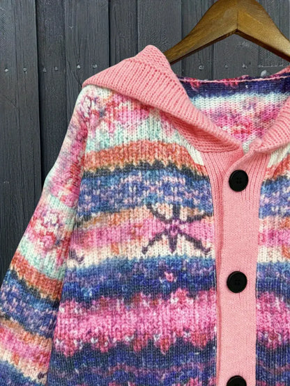 Perlina™ | Elegant Hooded Cardigan