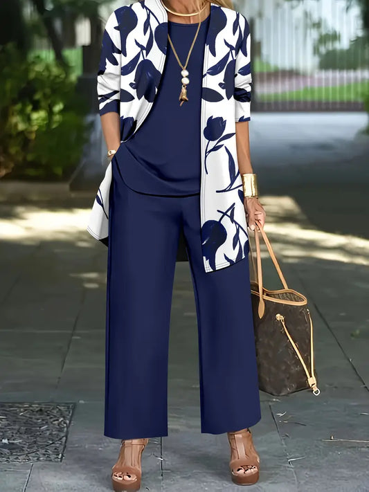 Delilah™ | Versatile Print and Solid Casual Set