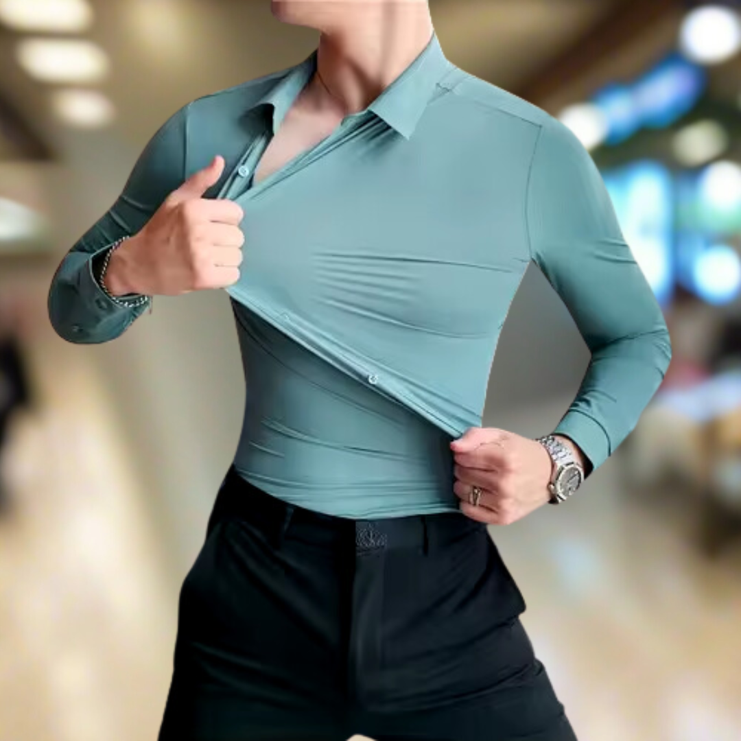 MaxFit™ | Plus-maat shirt met lange mouwen