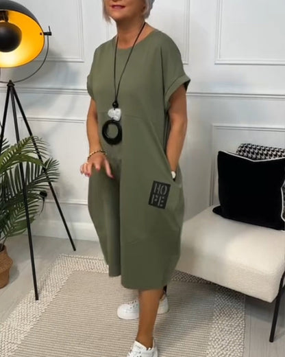 Nivelle™ | Casual Text Dress