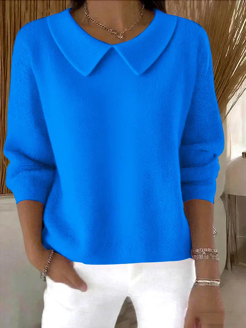 Danika™ | Soft Collar Knit Sweater