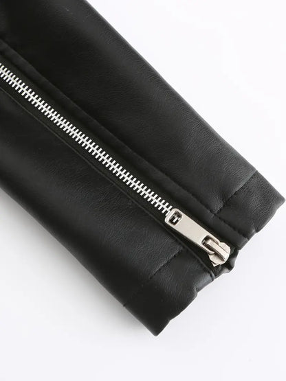 Ovidia™ | Vintage Studded Biker Jacket