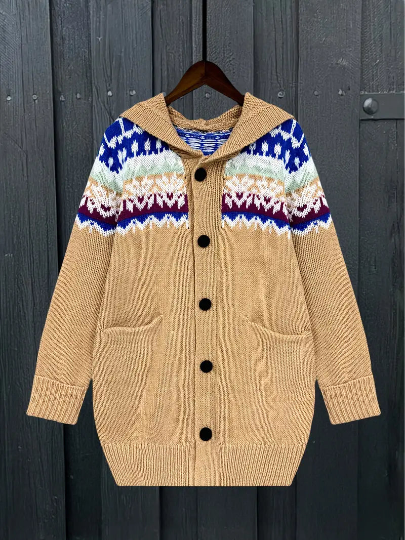 Delira™ | Elegant Hooded Cardigan