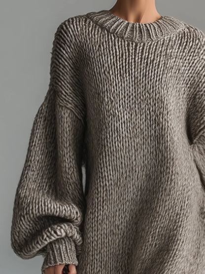 Elaryna™ | Elegant Knit Maxi Dress