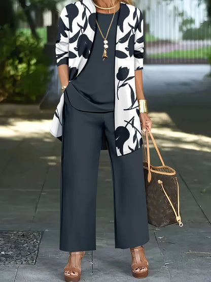 Delilah™ | Versatile Print and Solid Casual Set