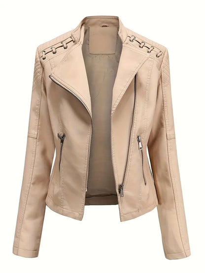 Branna™ | Zippered Biker Jacket