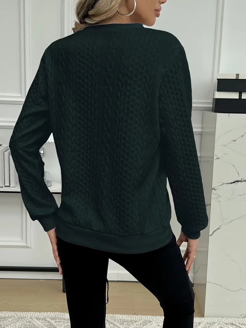 Thalira™ | Elegant Zipper Sweater