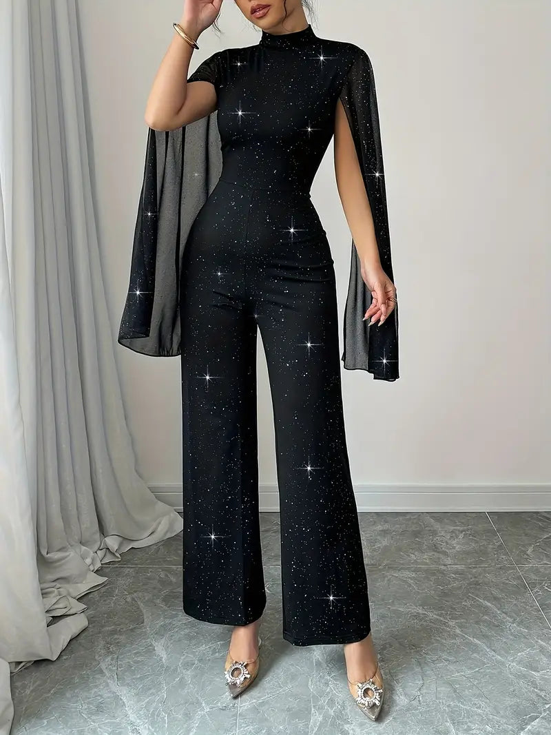 Quiana™ | Elegant High-Neck Jumpsuit