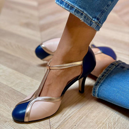 Wenlith™ | T-Strap Round-Toe Heels