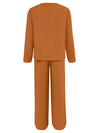 Fidelia™ | Casual Wide-Leg Pantsuit