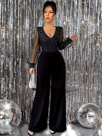 Fresia™ | Elegant V-Neck Jumpsuit