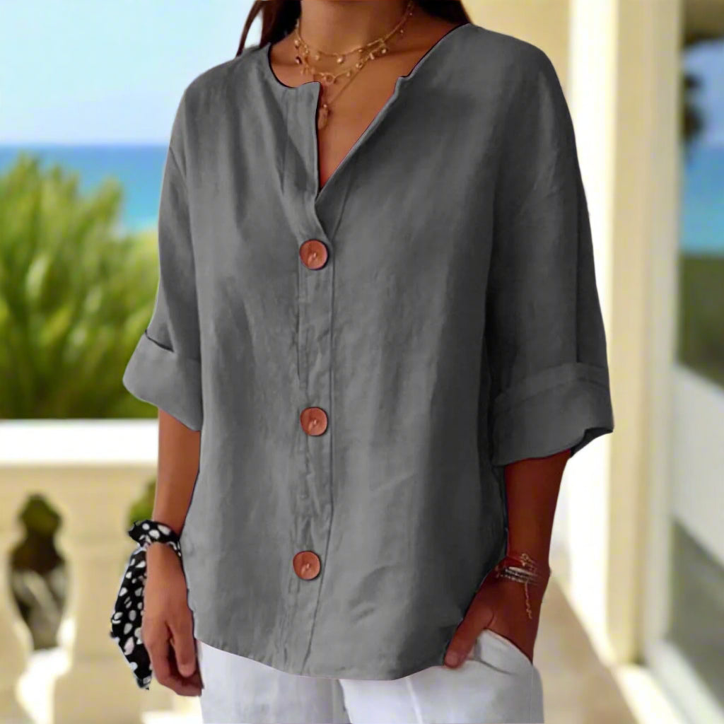 Mireva™ | Coastal Ease Blouse