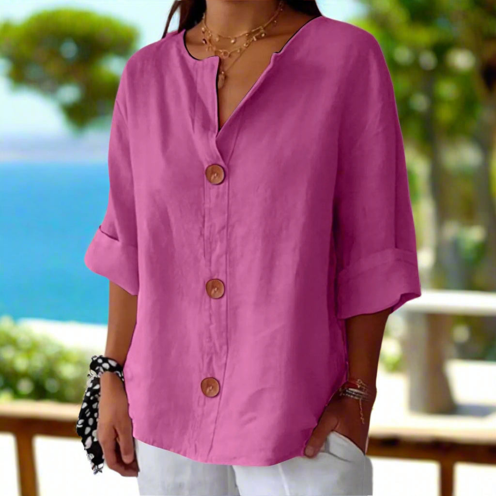 Mireva™ | Coastal Ease Blouse