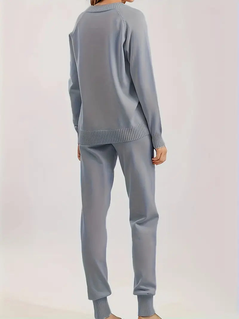 Helisent™ | V-Neck Two-Piece Set