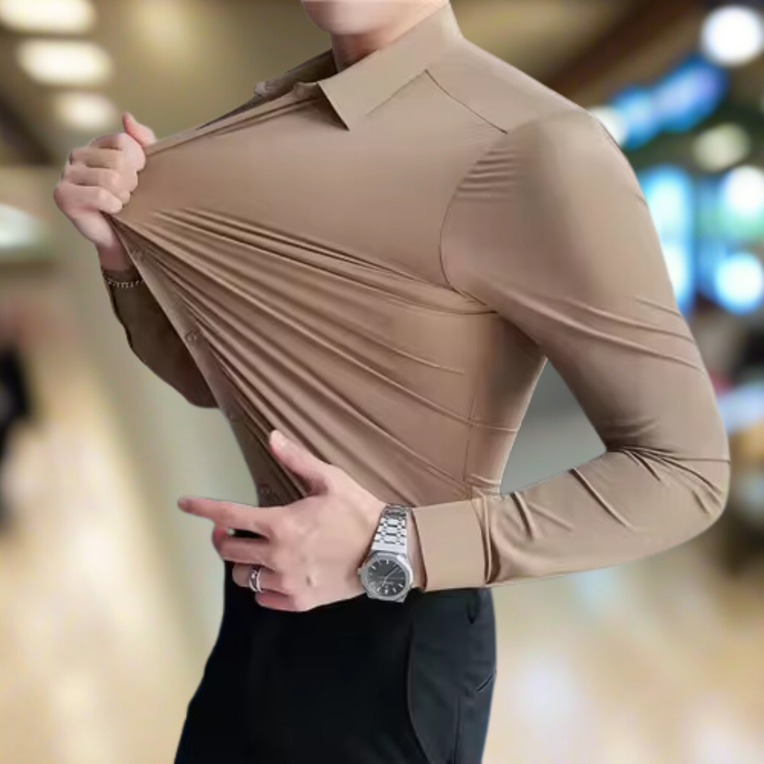 MaxFit™ | Plus-maat shirt met lange mouwen