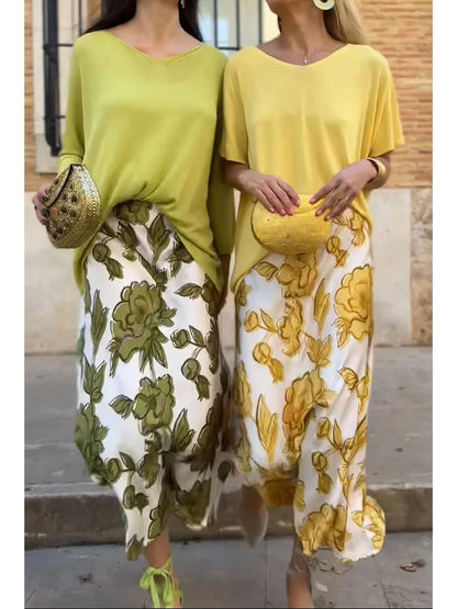 Kate™ | Floral Two-piece Dress