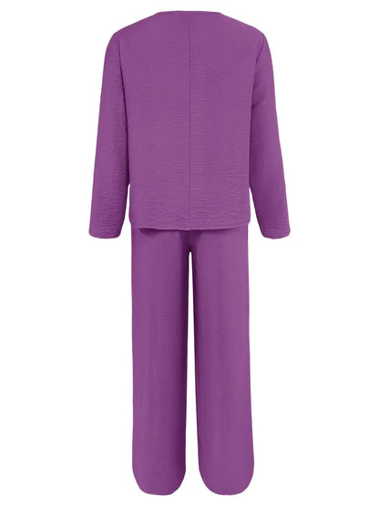 Fidelia™ | Casual Wide-Leg Pantsuit
