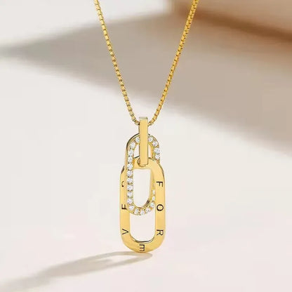 LYNN & CO | S925 Eeuwig Verbonden Cirkel Ketting